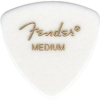 Fender 346 White Guitar Picks Medium 1 Dozen by Fender