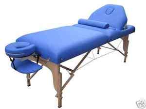 Blue 77 L 30 W 4 Pad Reiki Portable Massage Table 814836013956 