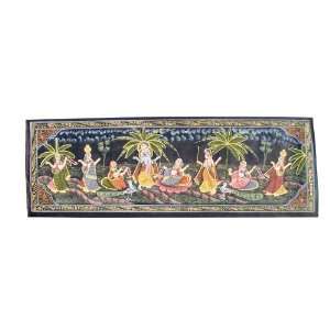   Painting   God Of Love Dancing Dandiya Raas With Gopis