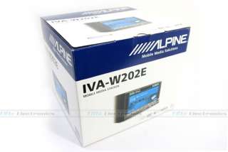 ALPINE IVA W202E DOUBLE DIN CAR DVD STEREO IPOD PLAYER  
