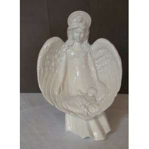  Sarajanes Ceramic Christmas Angel with baby Everything 