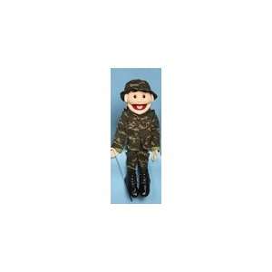  Boy With Black Hair In Camofloage   Puppets Office 