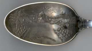 1904 Saint Louis Worlds Fair Sterling Silver Souvenir Spoon Cascade 