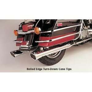  SANTEE ROLLED EGDE TURN DOWN CONE TIPS MUFFLERS TOURING 