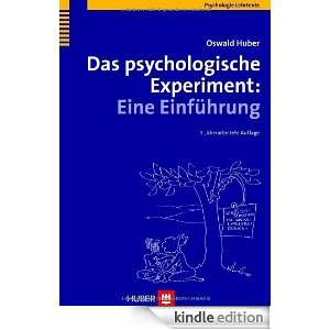 Das psychologische Experiment. Eine Einführung (German Edition 
