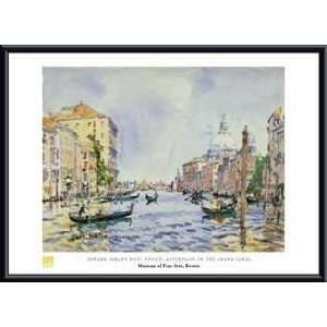   Grand Canal   Artist E. D. Boit  Poster Size 27 X 19