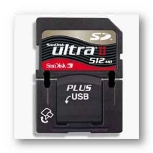  SanDisk Ultra II 512MB Secure Digital Memory Card w/USB 