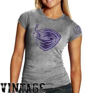   Ladies Ash Hockey Fights Cancer Tri Blend T shirt: Sports & Outdoors
