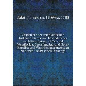   Nationen  nebst einem Anhange James, ca. 1709 ca. 1783 Adair Books