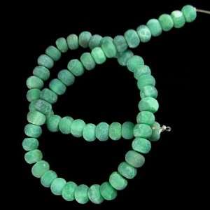   8mm green frost dragon vein agate rondelle beads 13.5