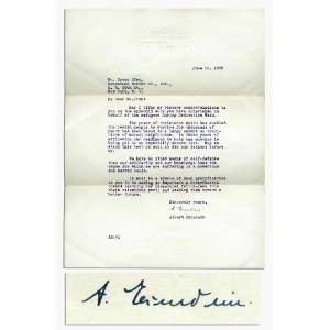 Albert Einstein 1939 Letter Autograph   Historical Documents   Signed 
