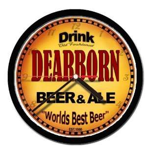  DEARBORN beer ale cerveza wall clock 