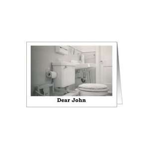 Dear John   Blank Card