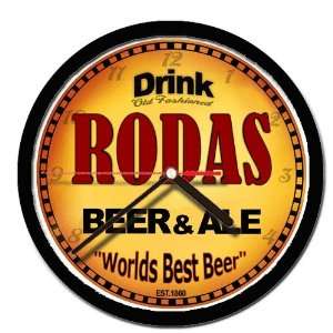  RODAS beer and ale cerveza wall clock 