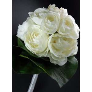  Cream White Wedding Nosegay Bouquet