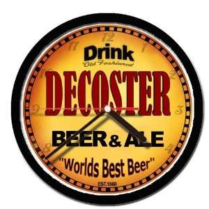  DECOSTER beer ale cerveza wall clock: Everything Else