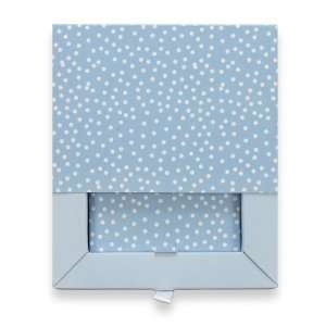  Berwick Spot Dot Drawer Box Gift Card Holder, Blue, 5 1/2 