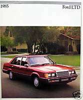 1985 Ford LTD sedan/wagon new vehicle brochure  