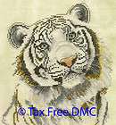 VAT Free DMC Counted Cross Stitch Kit White Magic Tiger BK906 New
