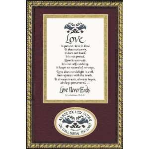    cut Double Mat with Inspirational Verse Wall Decor: Home & Kitchen