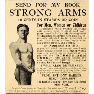  1910 Ad Prof. Anthony Barker Strong Arms Booklet Price 