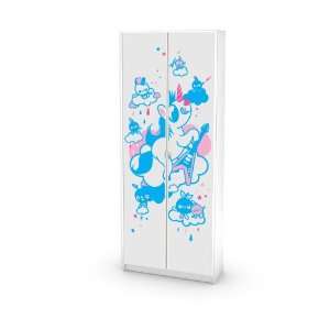  Rocking Pony pink Decal for IKEA Billy Bookcase 2 Doors 