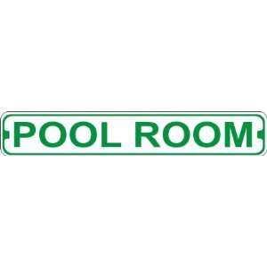  Pool Room Novelty Metal Street Sign
