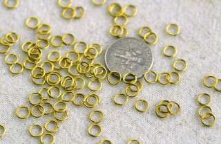 36 Solid Brass Jump Ring   Brass Round Open Jump Rings Finding 5mm 