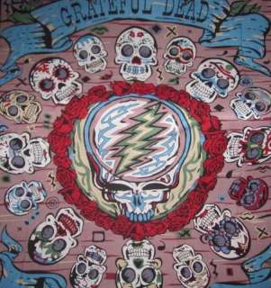 New GD Grateful Dead Mexicali Skulls Tapestry Bedspread XL Gift Steal 