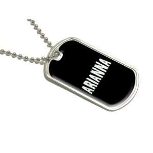  Arianna   Name Military Dog Tag Luggage Keychain 