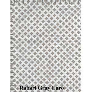 John Robshaw Rabari Gray Euro Pillow Sham