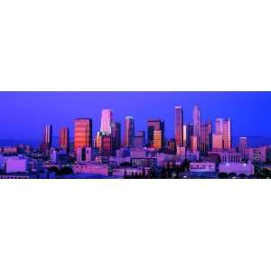  Panoramic Wall Decals   Los Angeles Skyline 2 (4 foot wide 