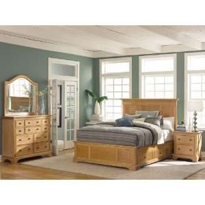  American Drew Ashby Park King Panel Beds in Natural: Home 