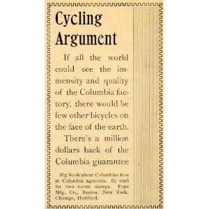   NY Bike Cycling Albert Augustus   Original Print Ad