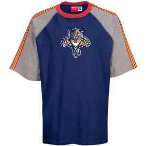 Reebok Florida Panthers Navy Blue Primary T shirt  Sports 