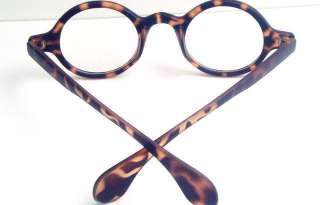 Vintage Leopard Amber Round Eyeglass Frame Spectacles  