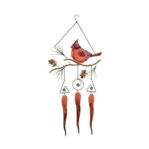  Cardinal Glass Chime (Wind Chimes) (Cardinals) Everything 