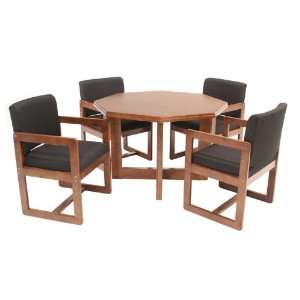  42 Octagonal Conference Table with 4 Chairs GXA096 