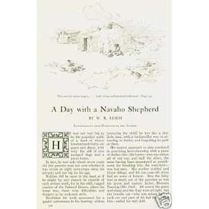  1922 Day With Navajo Shepherd Boy Painted Desert 