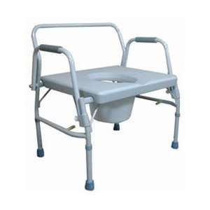  Bariatric Heavy Duty Drop Arm Commode, case of 2 Health 