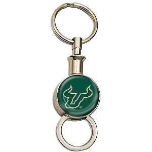 College USF Bulls Detachable Valet Keychain 