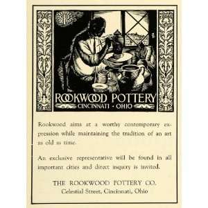  1926 Ad Rookwood Pottery Ceramics Household Home Decor Vases 