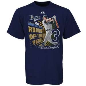   Longoria Youth Navy Blue Rookie of the Year T shirt
