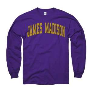  James Madison Dukes Purple Arch Long Sleeve T Shirt 