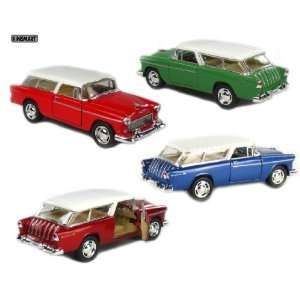  Set of 4 5 1955 Chevy Nomad 140 Scale (Blue/Green 