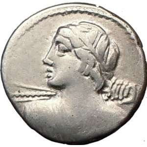  Roman Republic Licinius Macer VEJOVIS MINERVA CHARIOT 84BC 