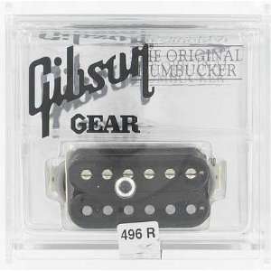  Gibson 496R Hot Ceramic Humbucker Double Black Musical 