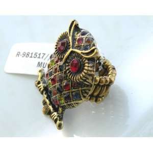 Fabulous Fashion Stretch Rings Gorgeous Owl Design w/Rhinestones 