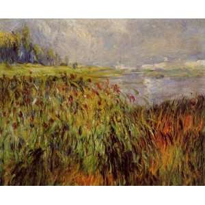 Oil Painting Bulrushes on the Banks of the Seine Pierre 