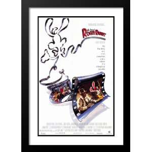  and Double Matted Roger Rabbit 32x45 Framed and Double Matted Movie 